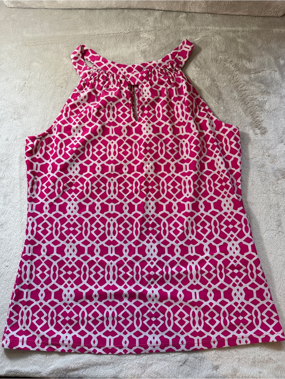 Jude Connally Claire Halter Top Geometric Shape